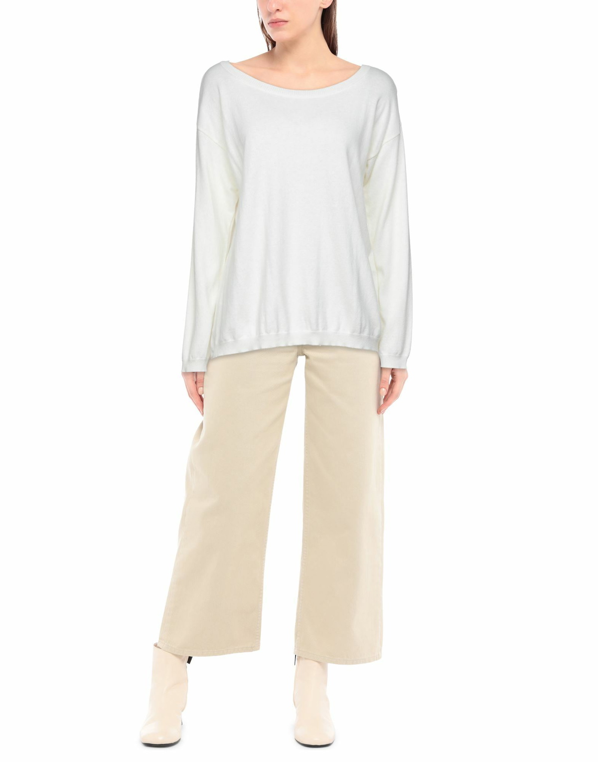 Manila Grace Womens Sweater Ivory