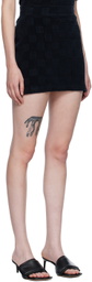 AMBUSH Black Monogram Miniskirt