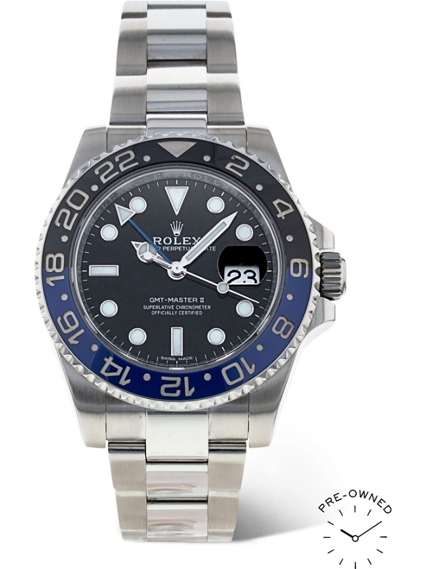 Photo: ROLEX - Pre-Owned 2017 GMT Master II 40mm Automatic Oystersteel Watch, Ref. No. 16710