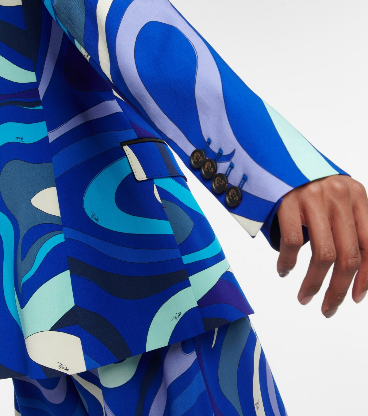 Pucci - Abstract wool-blend blazer Emilio Pucci Pucci - Abstract wool-blend blazer Emilio Pucci