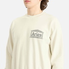 Aries Men's Premium Aged Temple Sweatshirt in Off White