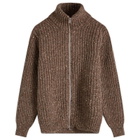 Howlin by Morrison Men's Howlin' Loose Ends Rib Cardigan in Brownie