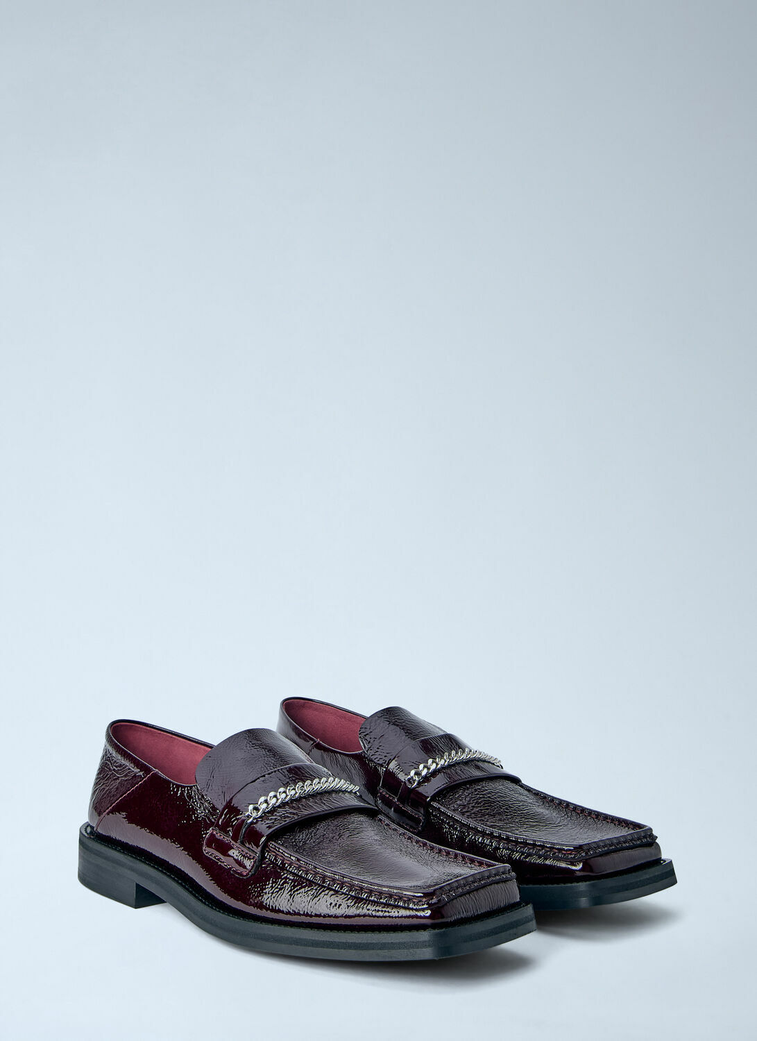 Martine Rose Fold Back Square Toe Loafers