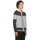 Givenchy Grey and Yellow Zip-Up Sweater