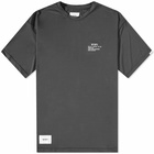 WTAPS Men's 2 Printed Logo T-Shirt in Black