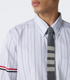 Thom Browne 4-Bar striped cotton shirt