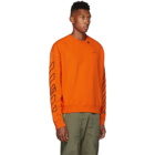 Off-White Orange and Black Abstract Arrows Sweatshirt