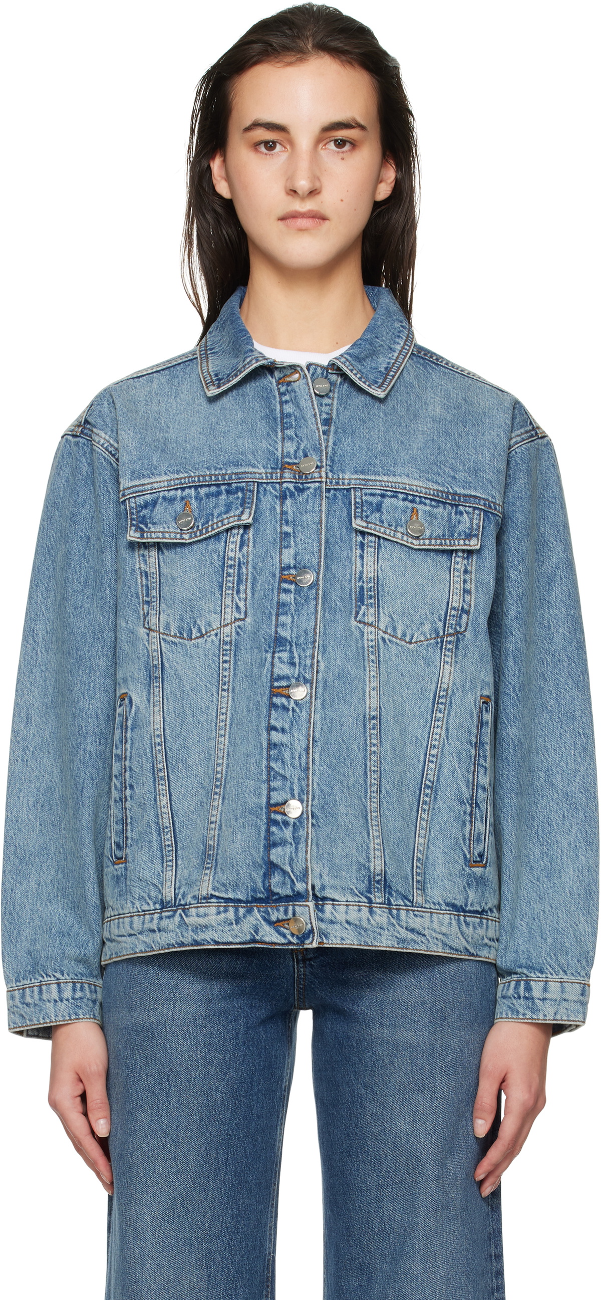 ANINE BING Blue Jackie 1999 Denim Jacket ANINE BING