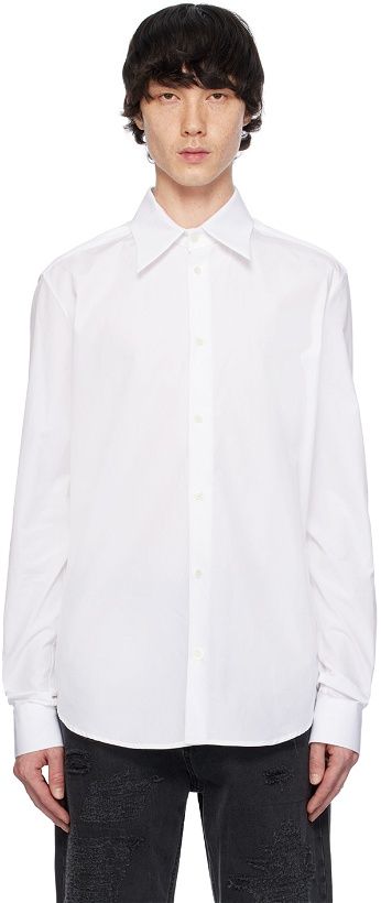Photo: Balmain White Embroidered Shirt