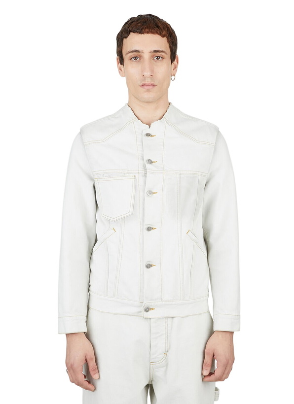 Photo: Maison Margiela Collarless Denim Jacket