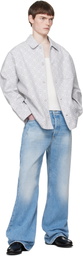Casablanca Gray Monogram Workwear Jacket