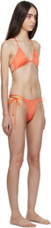 DOS SWIM SSENSE Exclusive Orange Mica Top & Luna Bottom Bikini
