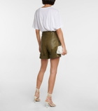 Stouls Tuco high-rise leather shorts