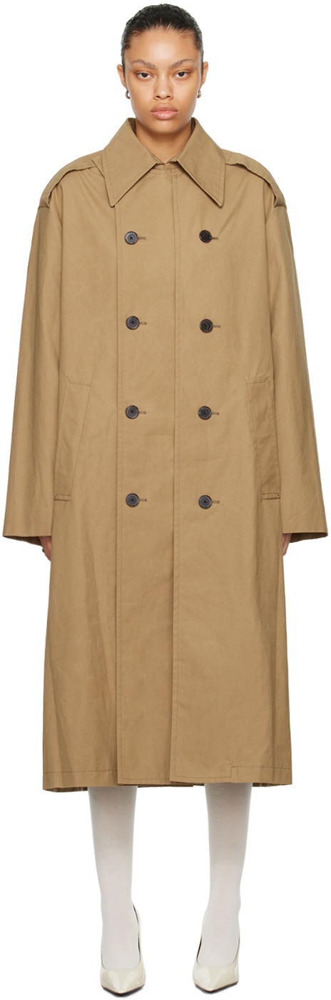 Photo: Commission Beige Double-Breasted Trench Coat