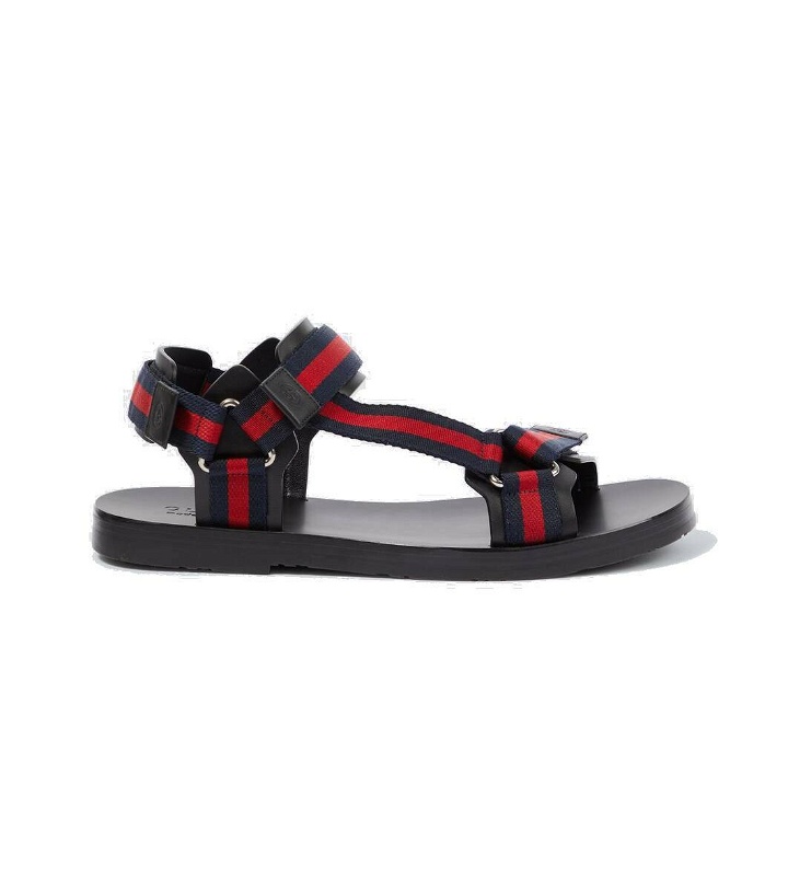 Photo: Gucci Melech leather-lined canvas sandals
