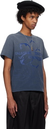 Khoki Navy Vintage-Effect T-shirt