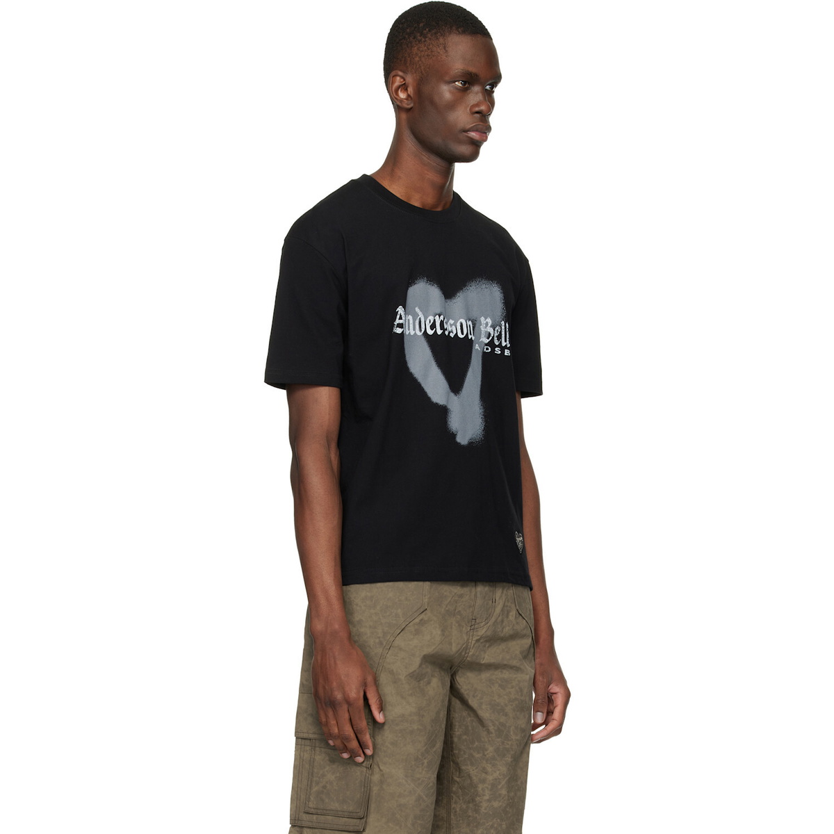 Andersson Bell Black Essential Heart T-shirt