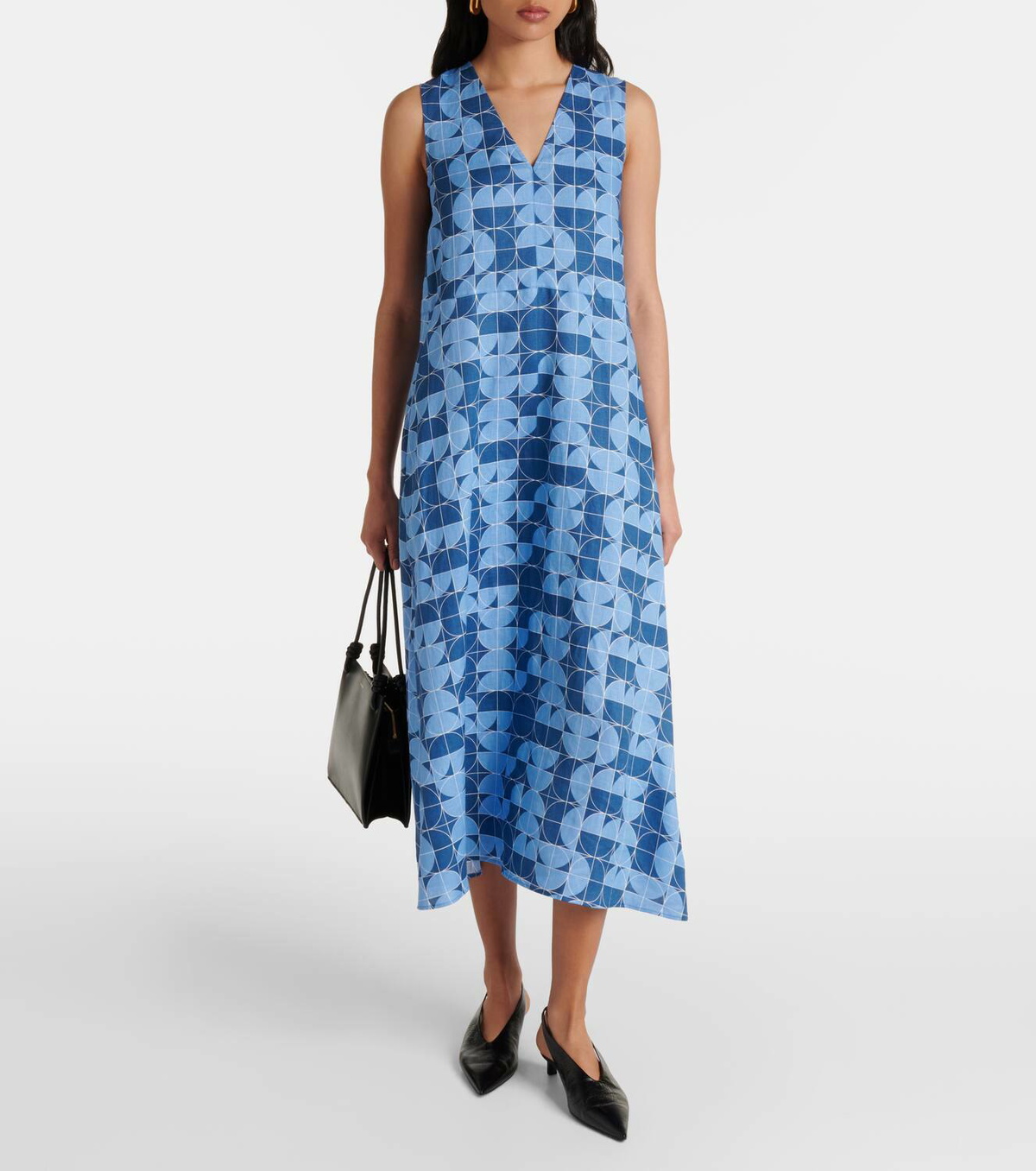 Max Mara Urlo printed linen midi dress Max Mara