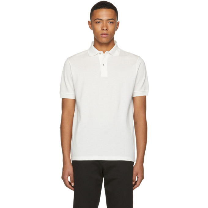 Photo: Paul Smith White Charm Button Polo