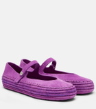 Loewe Paula's Ibiza Rio suede Mary Jane flats