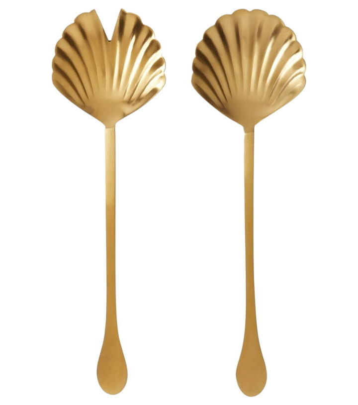 Photo: Bitossi Shell stainless steel salad serving set