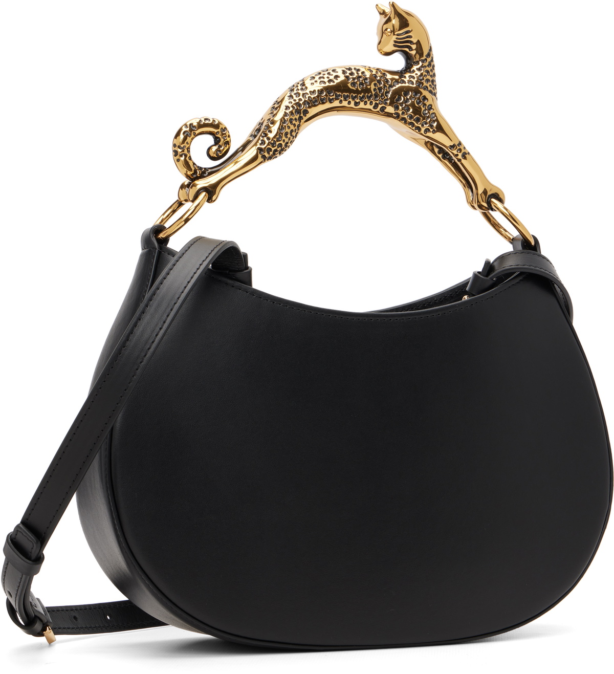 Lanvin Black Cat Leather Bag