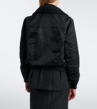 Sacai Wool-trimmed blouson jacket