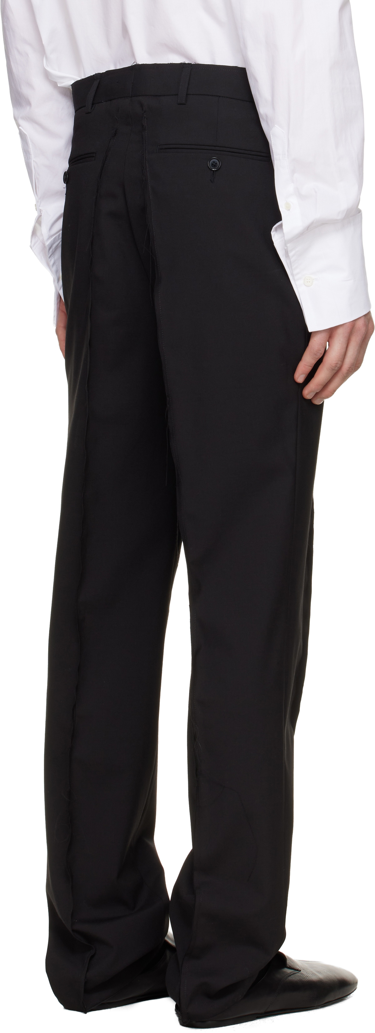 HODAKOVA Black Horse Hair Trousers