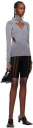 Dion Lee Black Column Shorts
