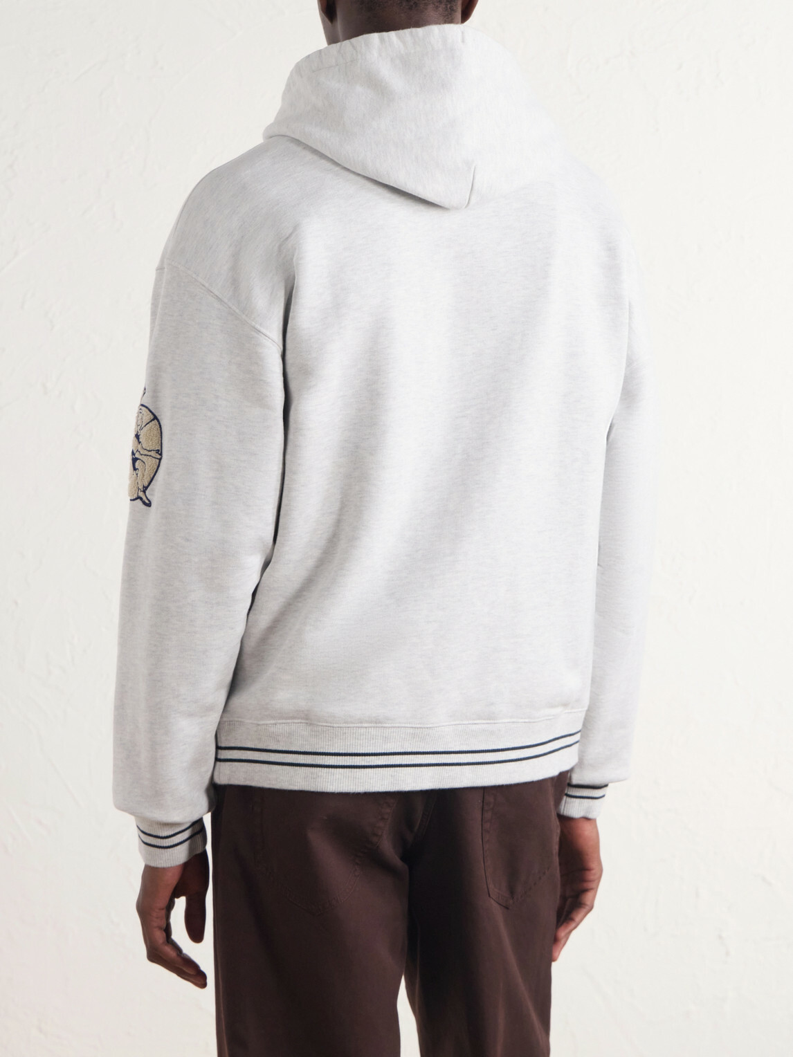 Aimé Leon Dore - Logo-Appliqué Cotton-Jersey Hoodie - Gray