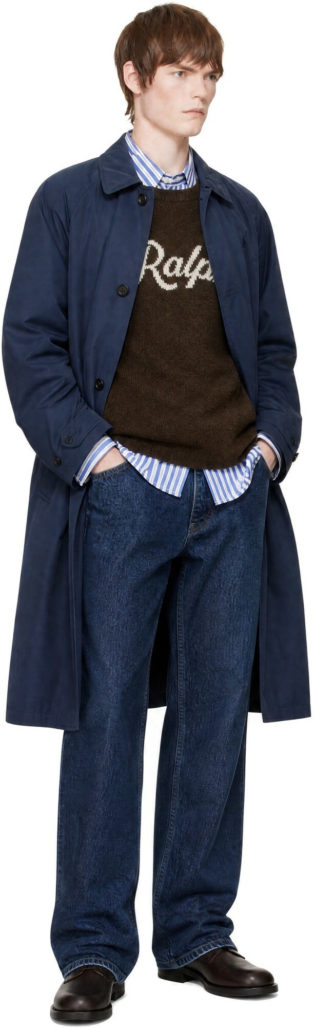 Polo Ralph Lauren Navy Twill Coat
