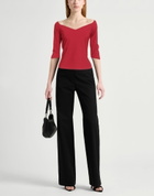 Chiara Boni La Petite Robe Womens Top in Tomato red