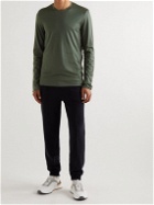Sease - Rounde Reve Reversible Wool and Cotton-Jersey T-Shirt - Green