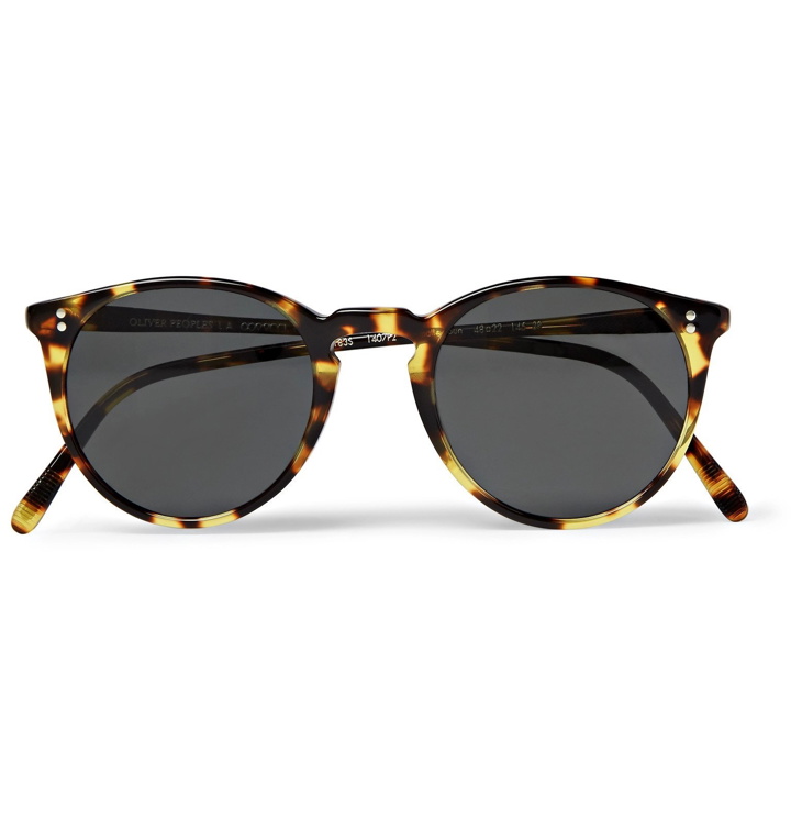 Photo: Oliver Peoples - O'Malley Round-Frame Acetate Sunglasses - Tortoiseshell