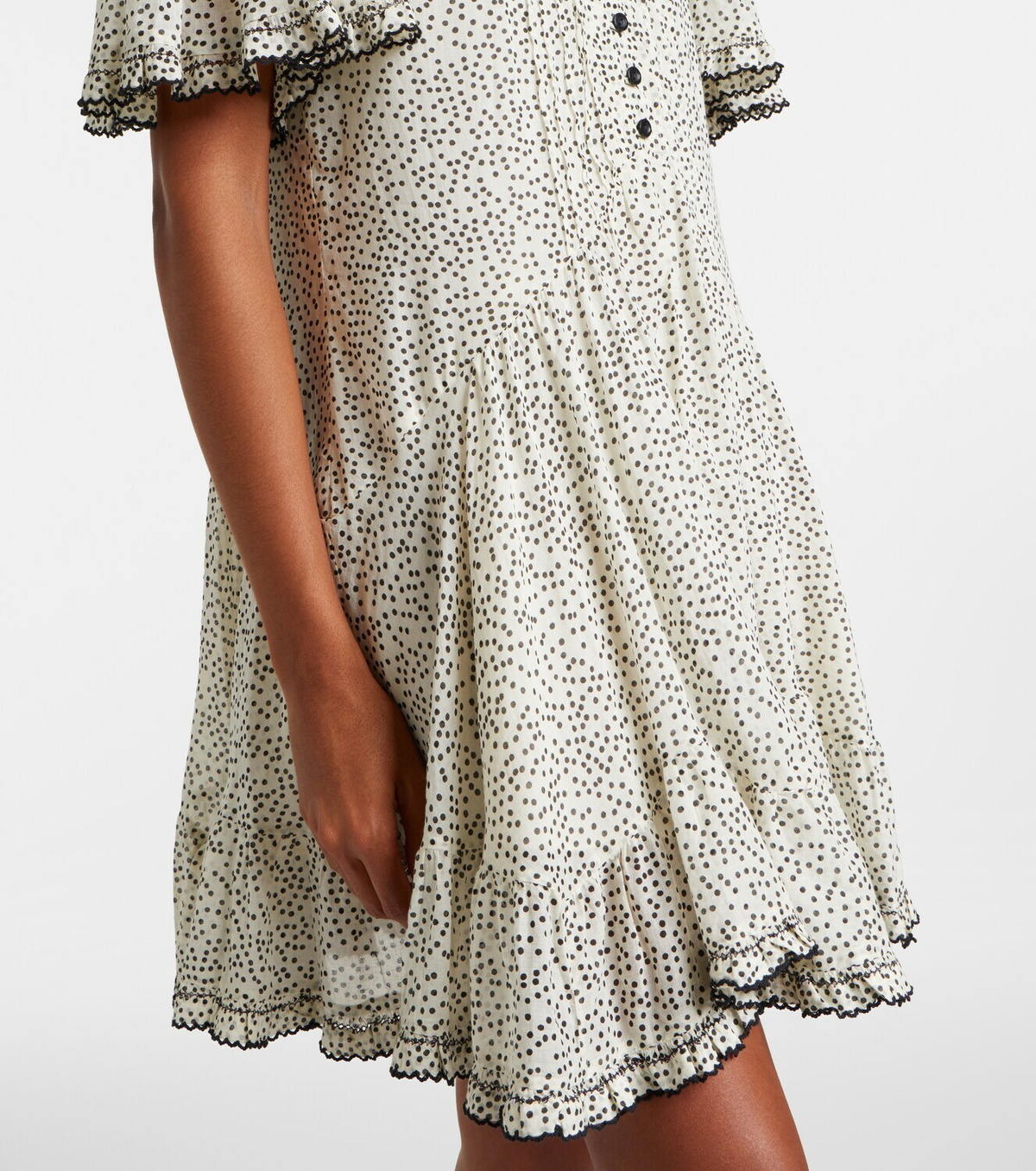 Marant Etoile Daynia polka-dot cotton minidress