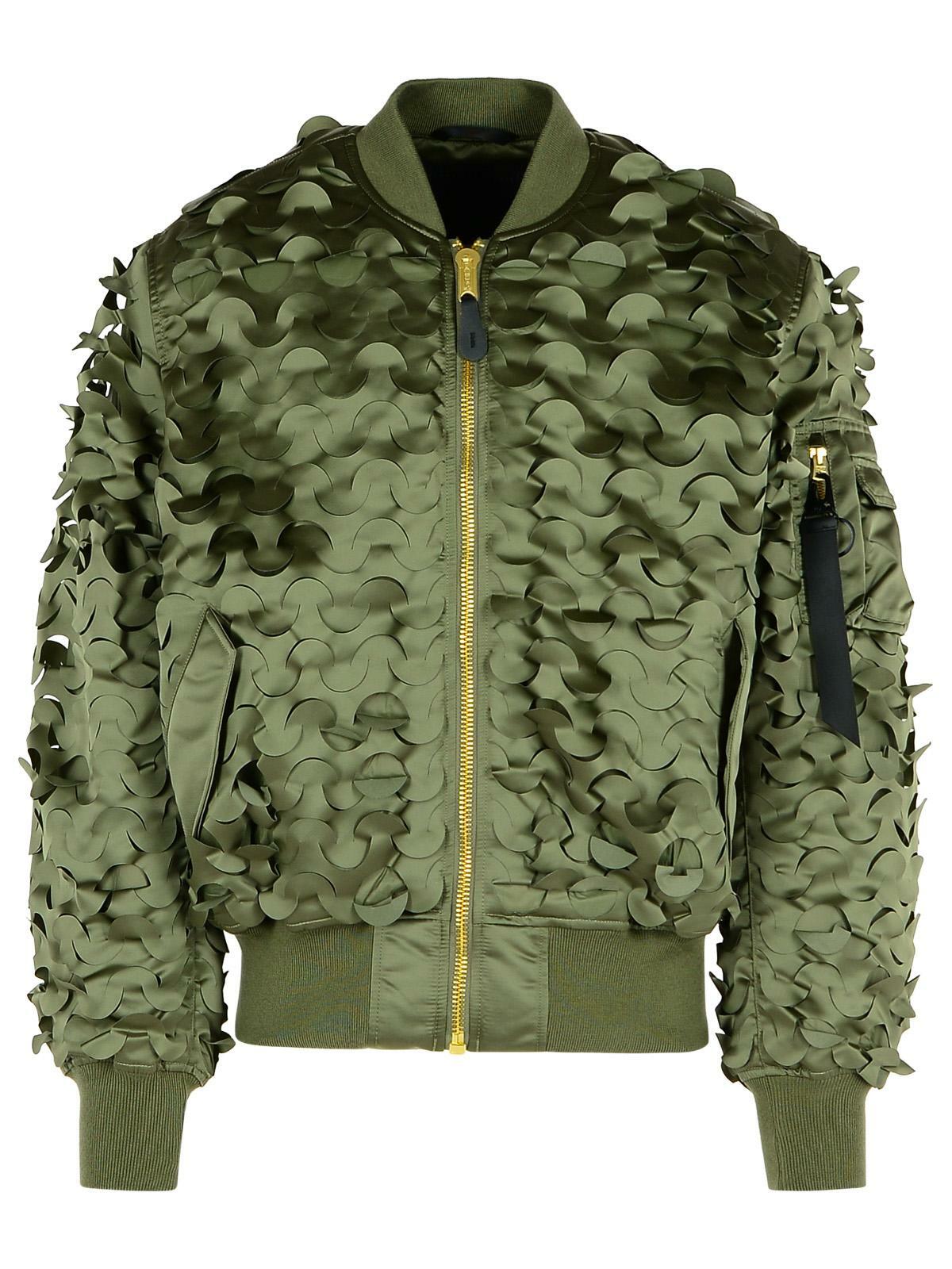 Alpha Industries ulcans Green Nylon Bomber Jacket