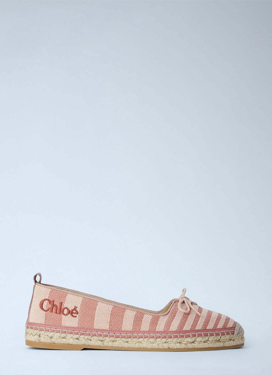 Chloé Isla Striped Canvas Espadrilles