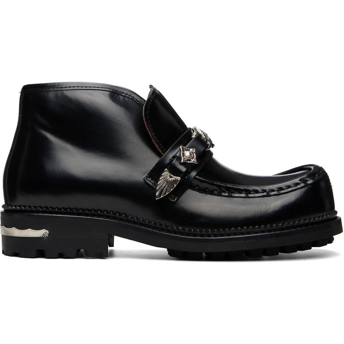 Toga Virilis Black Leather Boots