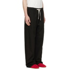Palm Angels Black Tree Logo Loose Trousers