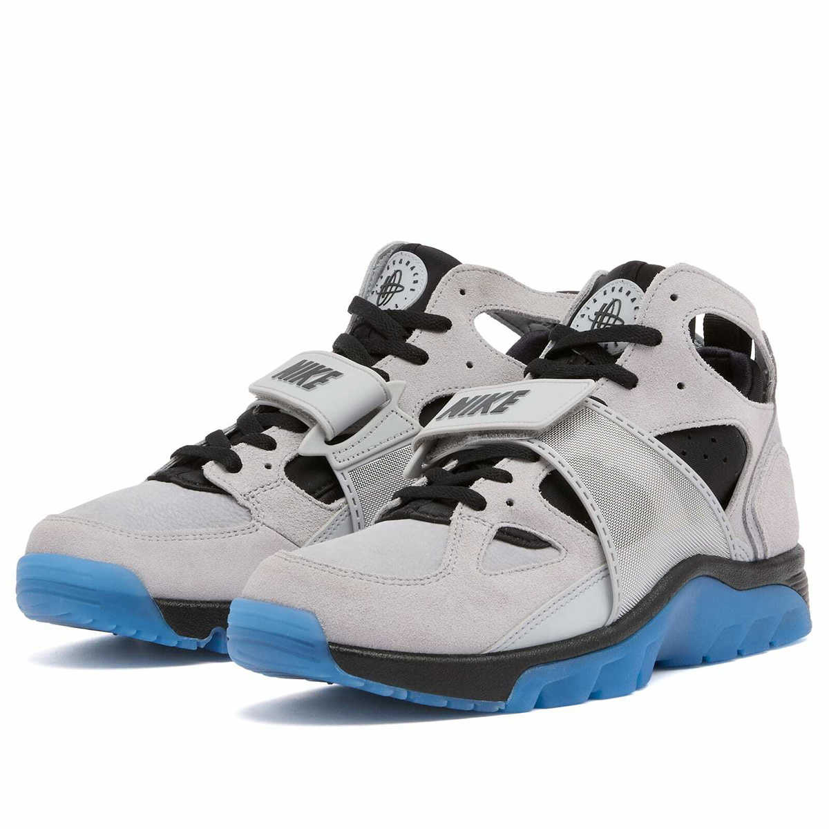 Nike Air Trainer Huarache Se Sneaker in Grey/Blue/Silver