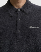 Thisisneverthat SCT-Logo Shaggy Knit Polo Grey Men