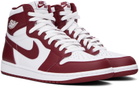 Nike Jordan White & Red Air Jordan 1 Retro High OG Sneakers
