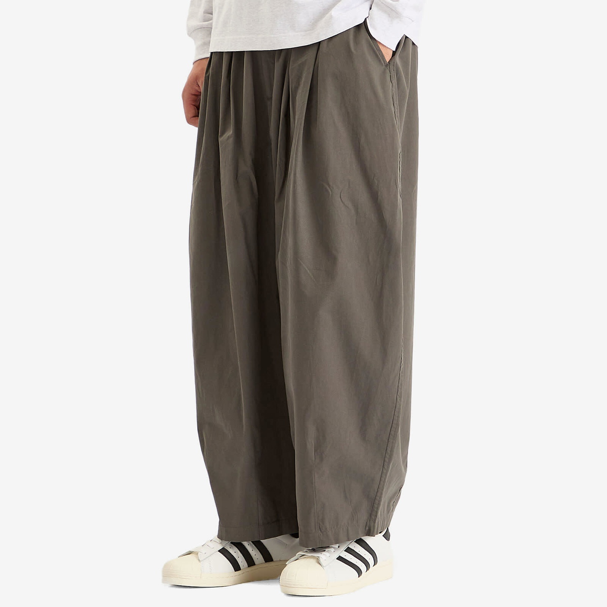 Anglan Men's Essential Easy Balloon Trousers in Grey 