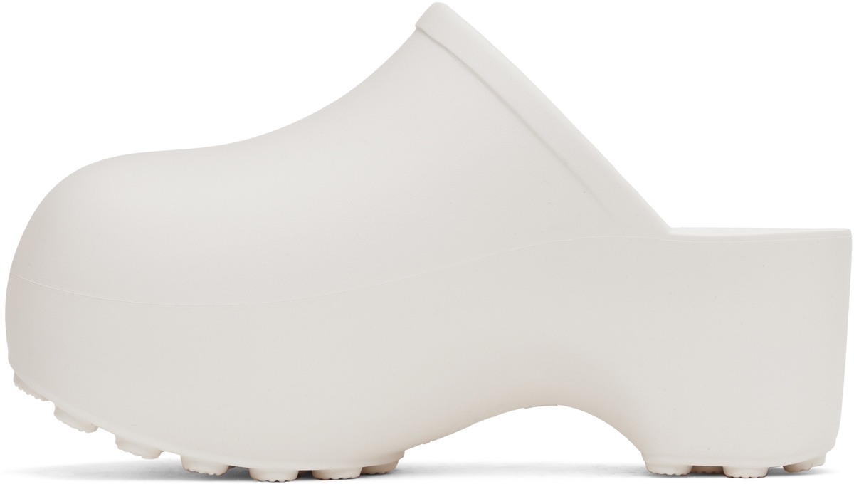Praying White 'Praying' Clogs