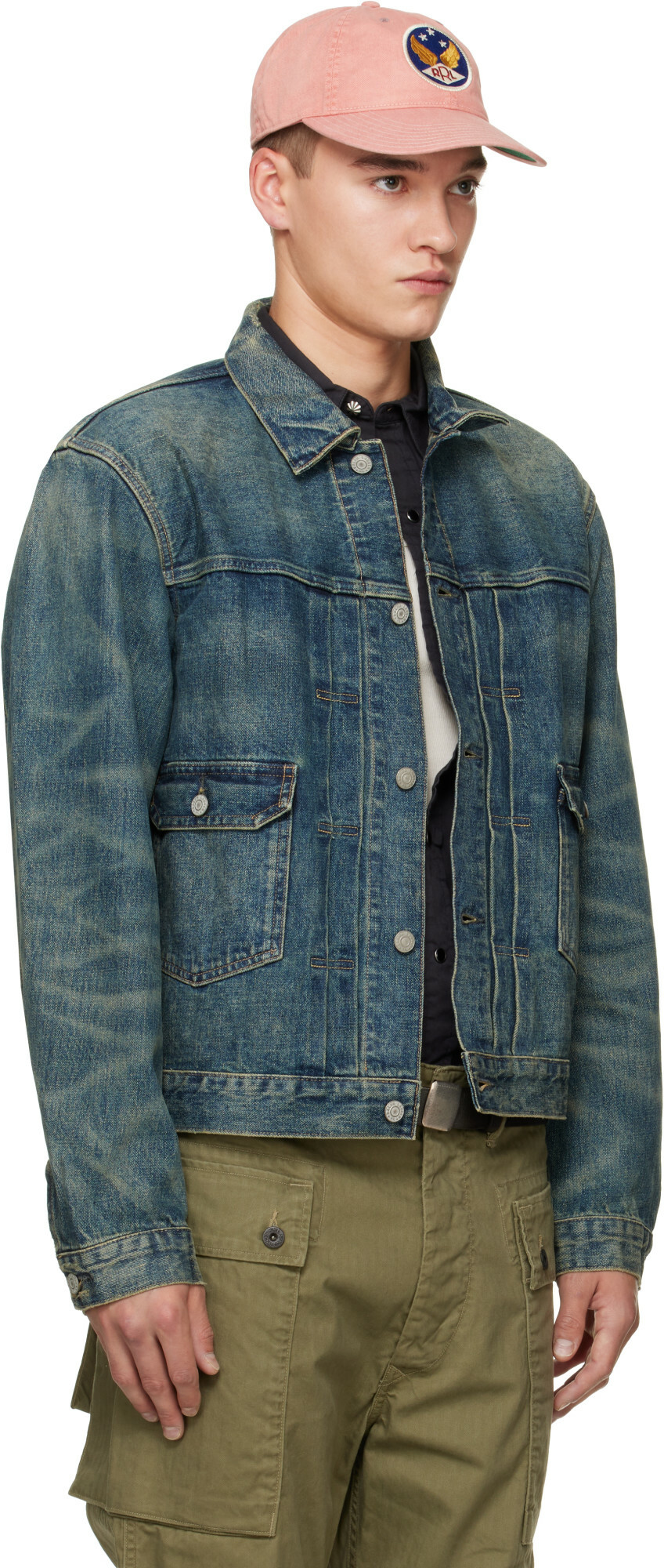 RRL Blue Type-2 Unlined Denim Trucker Jacket