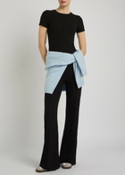 Tala 365 Ribbed Stretch-modal T-shirt Black