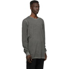 11 by Boris Bidjan Saberi Grey Dye Long Sleeve T-Shirt