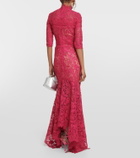 Costarellos Kalissa guipure lace gown
