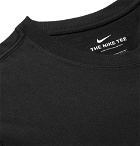 Nike - Sportswear Story Pack Logo-Print Cotton-Jersey T-Shirt - Men - Black