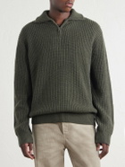 A.P.C. - Virgin Wool Half-Zip Sweater - Green
